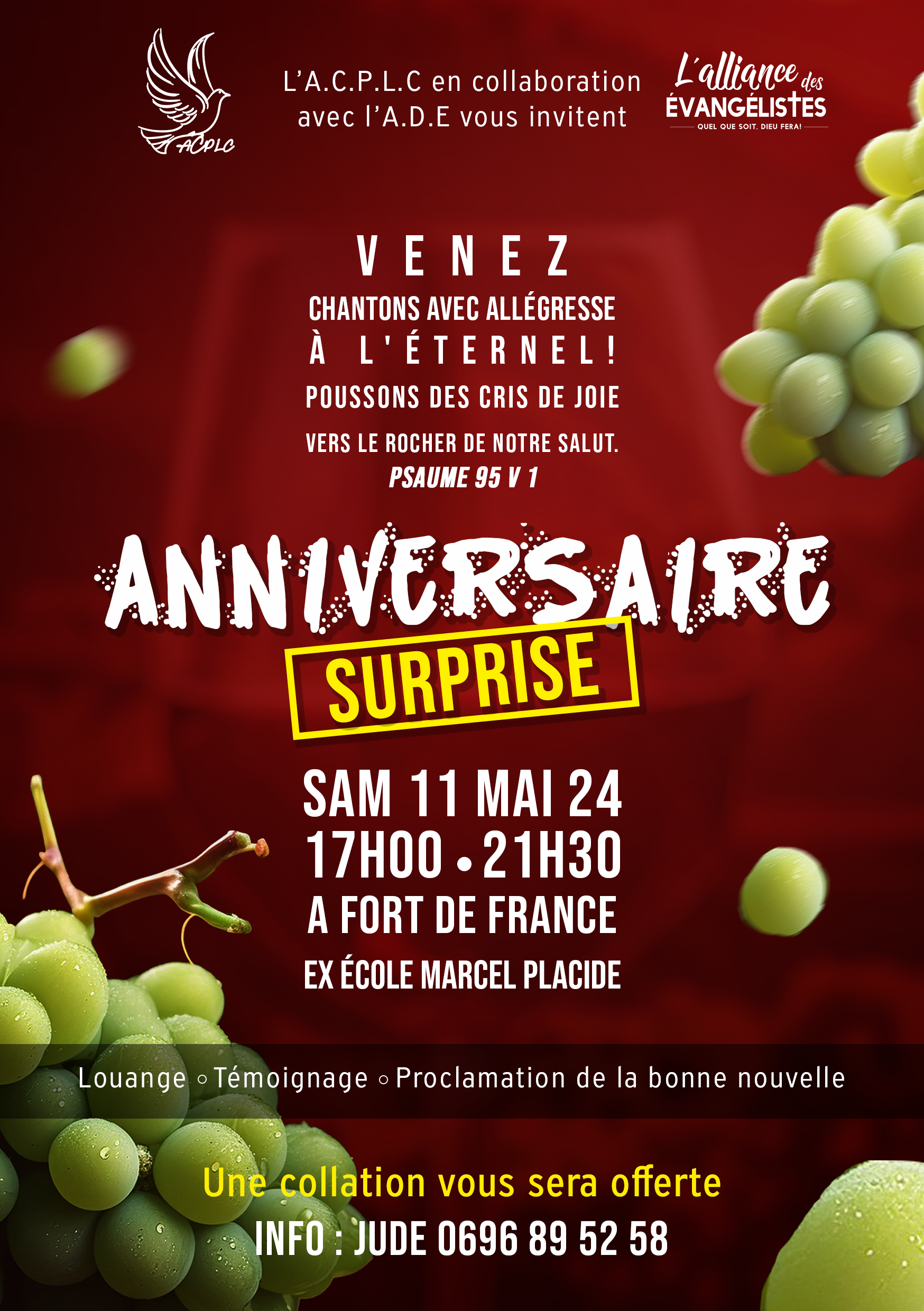 ACPLC-Flyer-Anniversaire-surprise-copie Nos Valeurs - 1P419, Profondeur, Sens et Communication